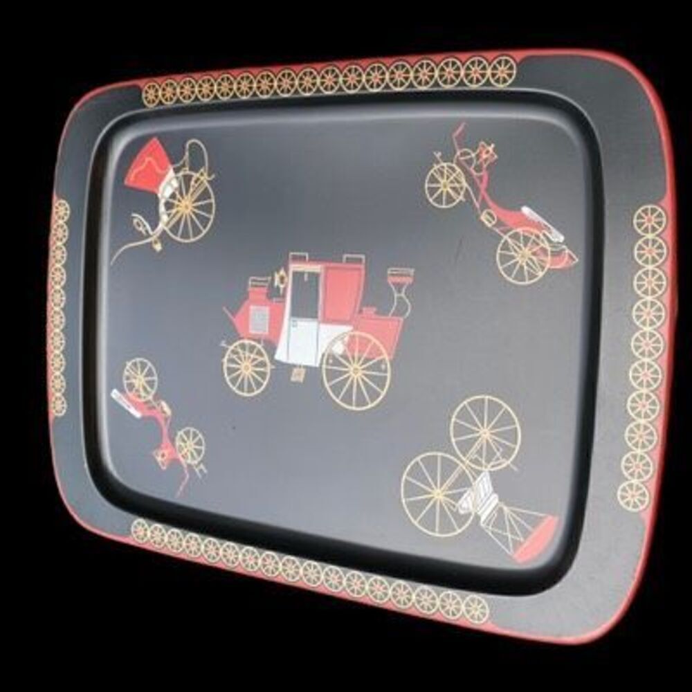 Vintage MCM Cal-Dak Buggy Metal Tray